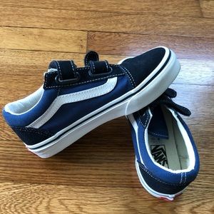 Vans Blue Velcro Shoes Size 1US Kids